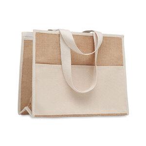 GiftRetail MO6160 - CAMPO DE GELI Shopper in tela e juta