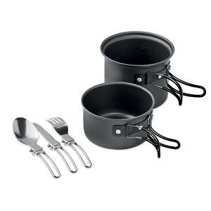 GiftRetail MO6337 - POTTY SET Set 2 pentole da campeggio