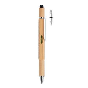 GiftRetail MO6559 - TOOLBAM Penna livella in bamboo