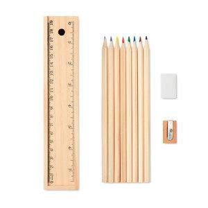 GiftRetail MO9836 - TODO SET Set 12 penne in box di legno