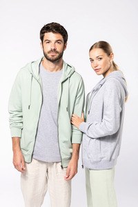 Kariban K4008 - Felpa unisex ecosostenibile con zip e cappuccio NON GARZATA