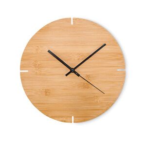 GiftRetail MO6792 - ESFERE Orologio da parete in bamboo