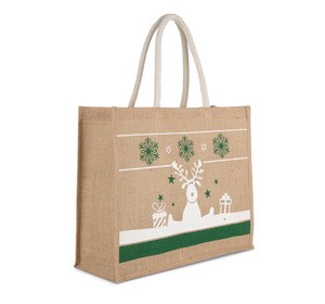 Kimood KI0736 - Shopper con motivi natalizi