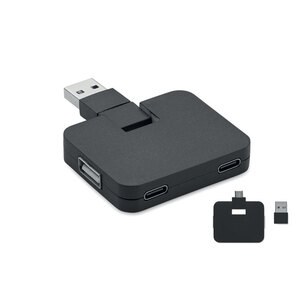 GiftRetail MO2254 - SQUARE-C Hub USB a 4 porte