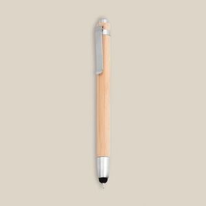 EgotierPro 33517 - Penna in Bambù e Metallo con Puntatore BAMBOO