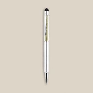 EgotierPro 33584 - Penna in Alluminio con Diamantini e Puntatore DIAMONDS