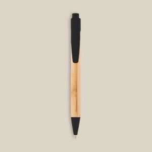 EgotierPro 50016 - Penna in bambù con parti in PP e fibra di grano MALMO