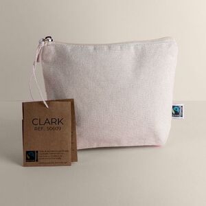 EgotierPro 50609 - Borsa da Toilette in Cotone Fairtrade 100% CLARK