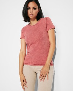 Roly CA6691C - HUSKY WOMAN T-shirt manica corta effetto jeans per donna